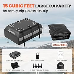 Asinking Car Rooftop Cargo Carrier Bag