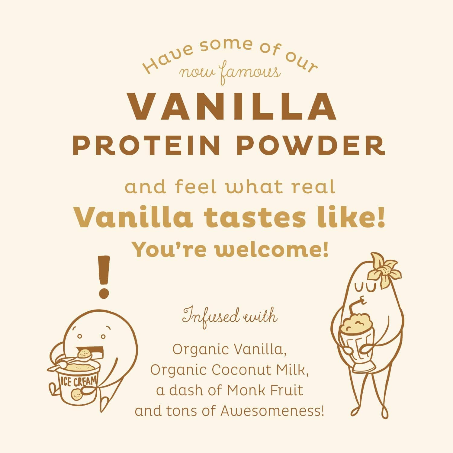 KOS Organic Plant Based Protein Powder, Vanilla - Delicious Vegan Protein Powder - Gluten Free, Dairy Free & Soy Free - 2.4 Pounds, 30 Servings: Health & Personal Care