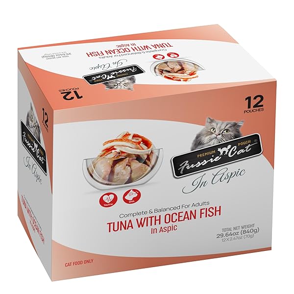 FUSSIE CAT PREMIUM TUNA W/OCEAN FISH IN ASPIC