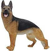 Comfy Hour Doggyland Collection, Miniature Dog Collectibles 7” Standing German Shepherd Wolf Figurine, Realistic Lifelike Animal Statue Home Decoration, Polyresin