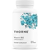 THORNE - Vitamin B12 - as Methylcobalamin - Supports Heart & Nerve Health, Blood Cell Function, Healthy Sleep & Methylation* - Gluten, Dairy & Soy-Free - 60 Servings
