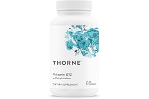 THORNE - Vitamin B12 - as Methylcobalamin - Supports Heart & Nerve Health, Blood Cell Function, Healthy Sleep & Methylation* - Gluten, Dairy & Soy-Free - 60 Servings