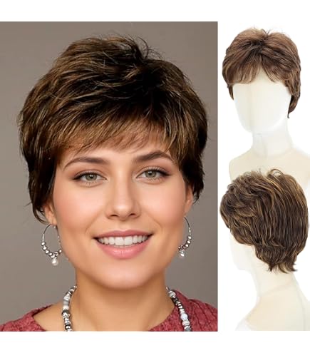 Short Layered Shag Wig, Petite/Average Cap, Lightweight Kanekalon Fiber Amazon.com : Gabor Instinct Short Layered Shag Wig by  main image 3
