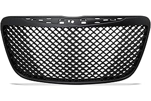 Armordillo USA 7147539 Mesh Front Hood Grille - Gloss Black Fits 2011-2014 Chrysler 300/300C