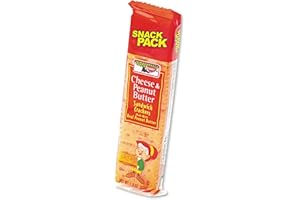 KEEBLER Sandwich Crackers, Cheese & Peanut Butter, 8-Piece Snack Pack, 12/Box