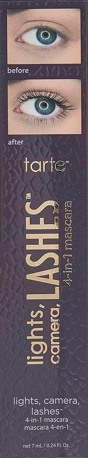 Tarte Cosmetics Lights Camera Lashes Mascara 0.24 oz. Black : Beauty