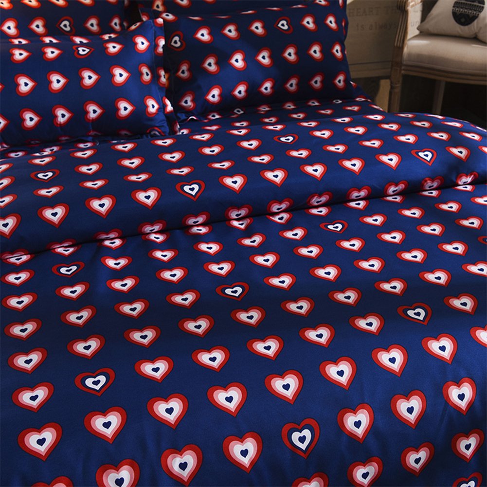 Bettbezug-Set im Modedesign,Morbuy 3pcs Einfache Bettwäsche Set 200 x