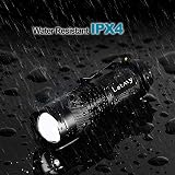 LETMY Pack of 2 Small LED Torches 300 Lumens Adjustable Focus 3 Modes view 4