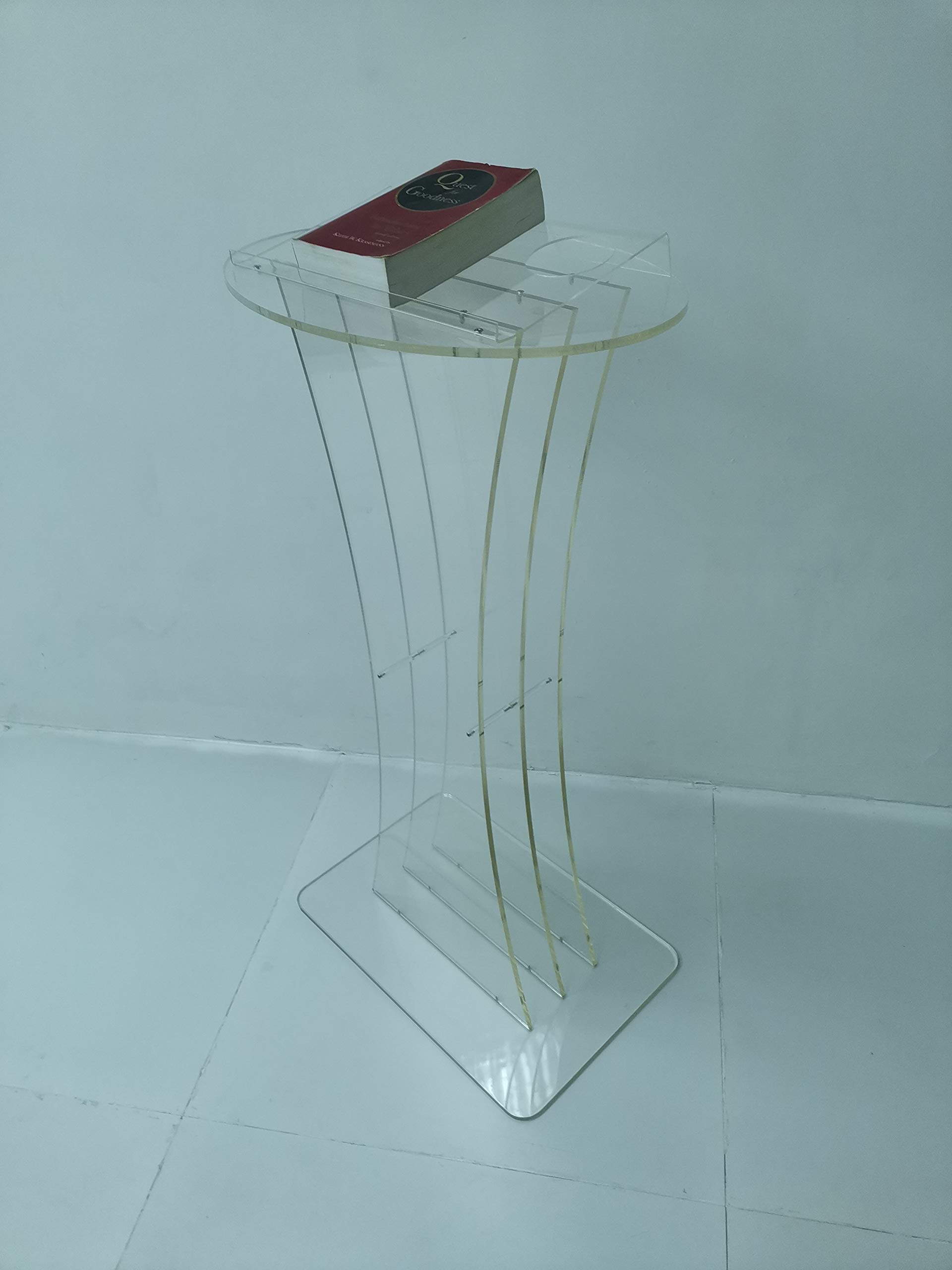 FixtureDisplays Clear Acrylic Lucite Podium Pulpit Lectern 18031