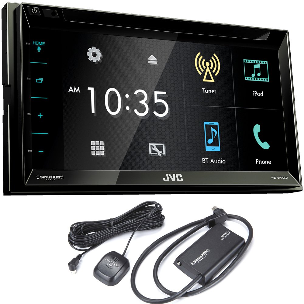 JVC KW-V330BT 6.8" Double DIN Bluetooth in-Dash DVD/CD/AM/FM/Digital Media Car Stereo with SiriusXM Tuner