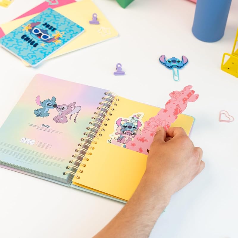 Hausaufgabenheft 2026 2027 Disney Stitch - Schulkalender Schülerkalender Studienplaner Wochenplaner - Terminplaner 2026 2027 A5 - Stitch Schul Sachen Merch Geschenke zur Einschulung
