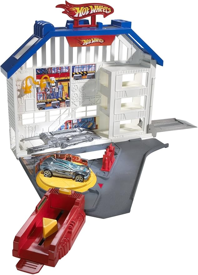 Hot Wheels Deluxe Super Service Center Playset Amazon.co.uk Toys & Games
