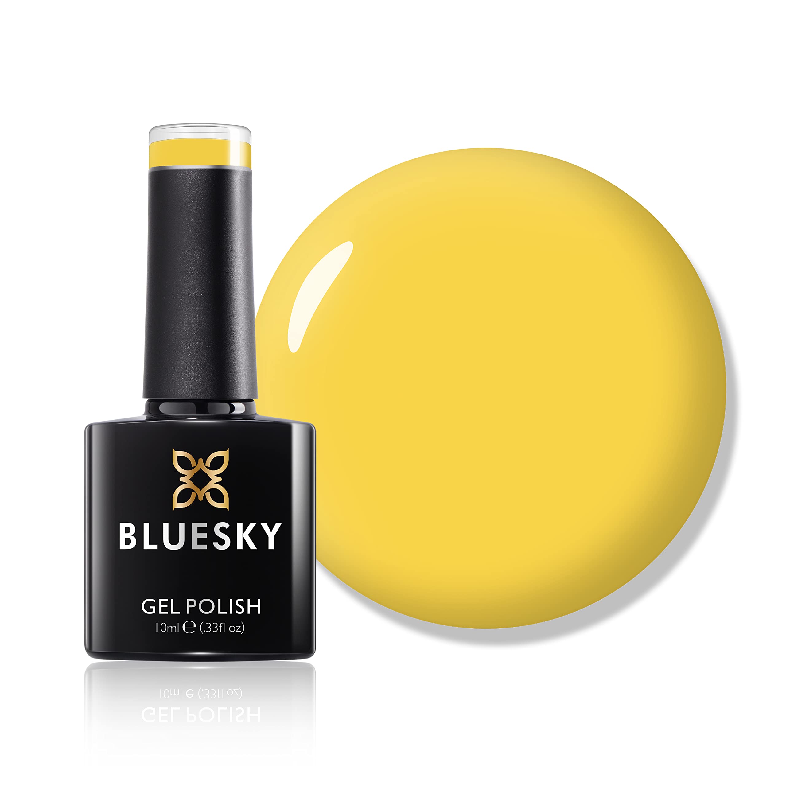 Bluesky Gel Nail Polish, Yellow Dc051, Long Lasting, Chip Resistant, 10 ml (Requires Curing Under UV LED Lamp)