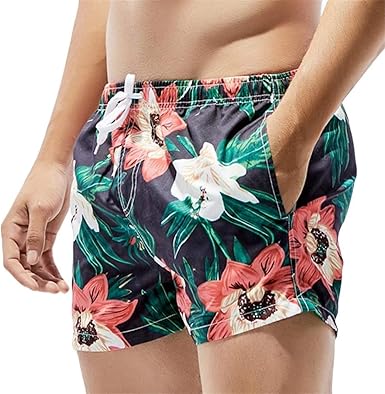flower swim shorts