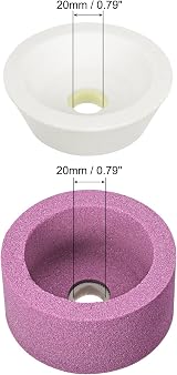 sourcing map 4 Inch Flaring Cup Grinding Wheel 80 Grit Aluminum Oxide Surface view 3