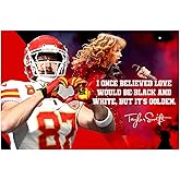 Travis Kelce Poster Motivational Quote Posters Inspirational Football Sports Decor Coaching Wall Art Growth Mindset Teacher Educational Teaching Quotes Autograph Elementary Jersey Kansas City P145