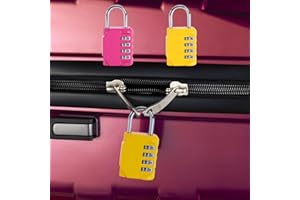 2 Pack Luggage Locks Combination Lock - 4-Digit Luggage Lock for Travel Bags Backpacks, Resettable Combination Locks, [Mixed 