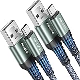 AINOPE Micro USB Cable for Kindle [2Pack,6.6FT], Unbreakable USB Micro Cable Kindle Charger Cord Replacement, Nylon Micro USB