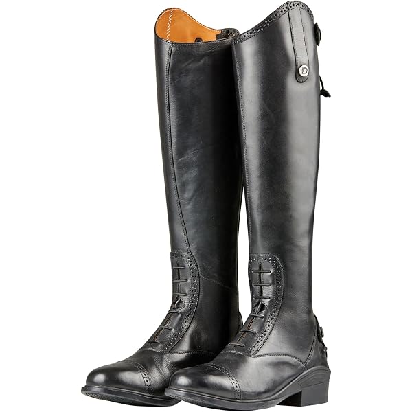 Saxon Syntovia Tall Field Boots, Black, L5 Regular Regular