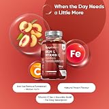 WeightWorld Iron Gummies 120ct - 38mg Iron & Vitamin C - Vegan & Gluten-Free view 2