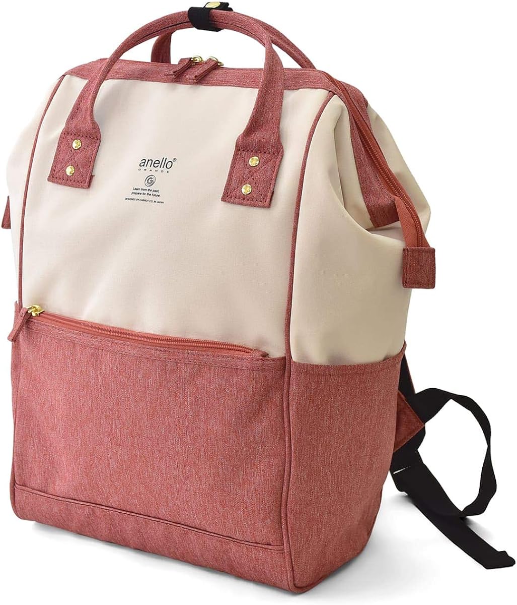 【アネロ グランデ】口金 リュック REGULAR SPS GU-B3013 ホワイト/ピンク