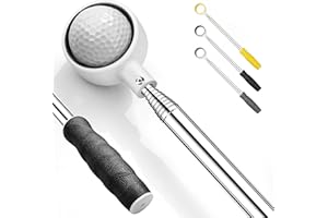 prowithlin Golf Ball Retriever, Golf Ball Retriever Telescopic, Ball Retriever Tool Golf with Rubber Loop, Non-Rust Golf Ball Retriever for Water, Excellent Golf Accessories Golf Gift for Men