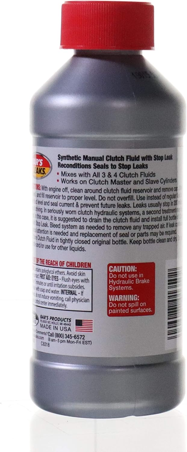 Bar's Leaks 1350 Clutch Fluid with Stop Leak - 8 oz.: Automotive