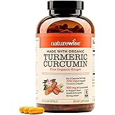 NatureWise Curcumin Turmeric 2250mg - 95% Curcuminoids & BioPerine Black Pepper Extract for Advanced Absorption - Daily Joint and Immune Health Support - Vegan, Non-GMO, 360 Count[120-Day Supply]