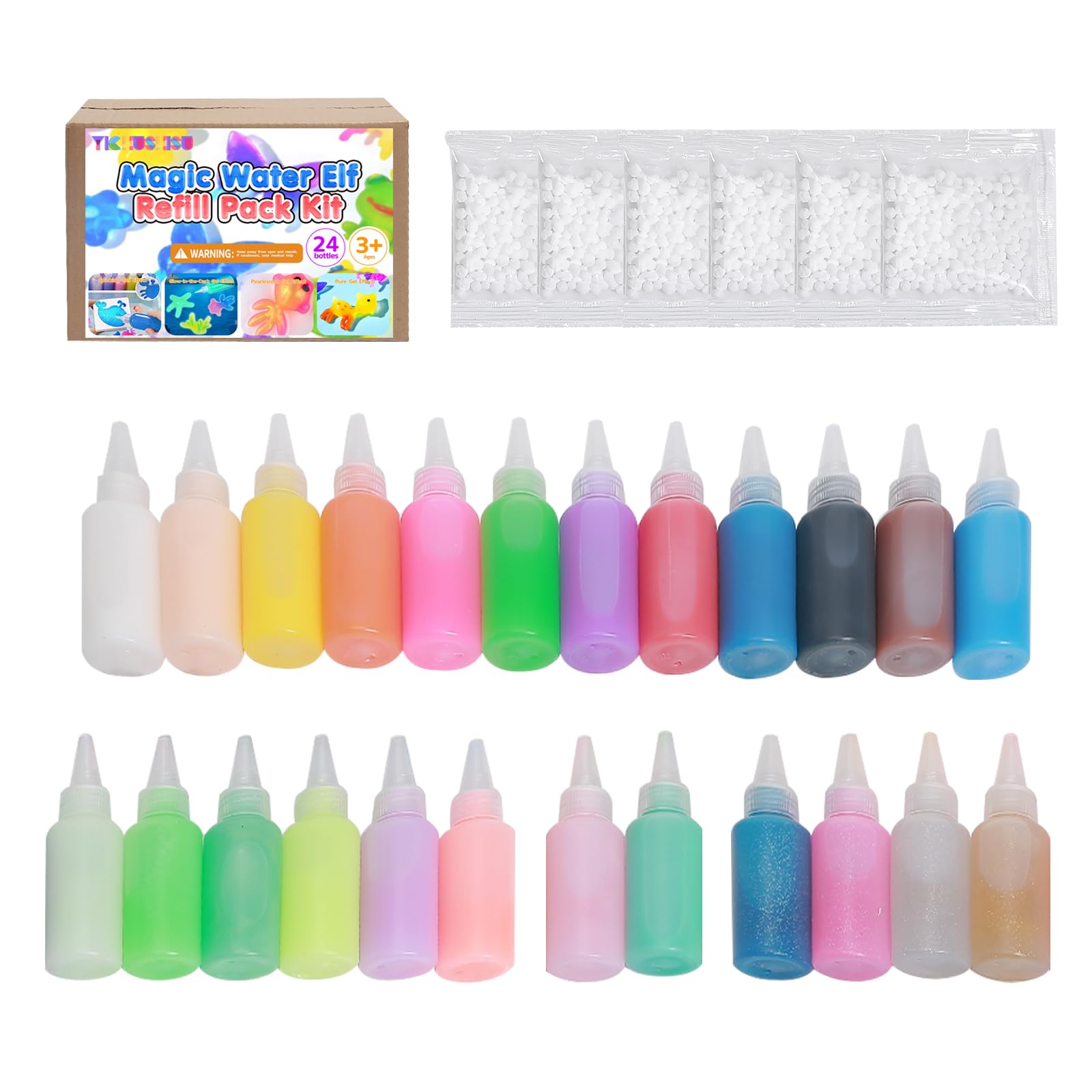 Photo 1 of Magic Water Elf Toy Kit Refill,Squishy Making Kit Refill,Magic Gel Water Pets