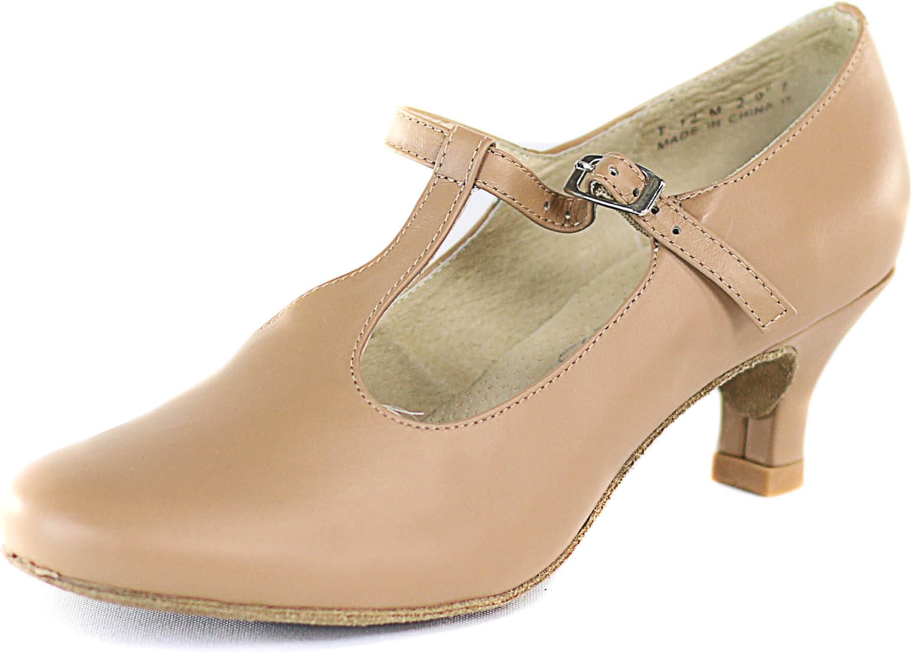DiMichi Lena Leather Insole Heel 2 Inches Ballroom Shoes