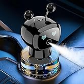 Robot Intelligent Aromatherapy Machine, Smart Cute Robot Car Air Freshener - Fine Spray/Fillable/Four-Gear Adjustment/Vibrati