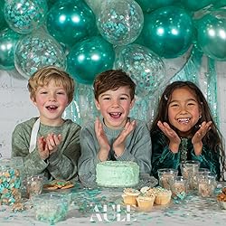 AULE Party Balloons Pack of 42 - Metallic Green