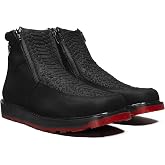 Rodeo Cartie Men's Marcoa Contemporary Python Print Western Shoe Double Zipper