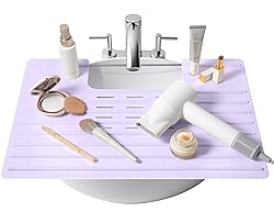 Maplefield Silicone Bathroom Sink Cover for Extra