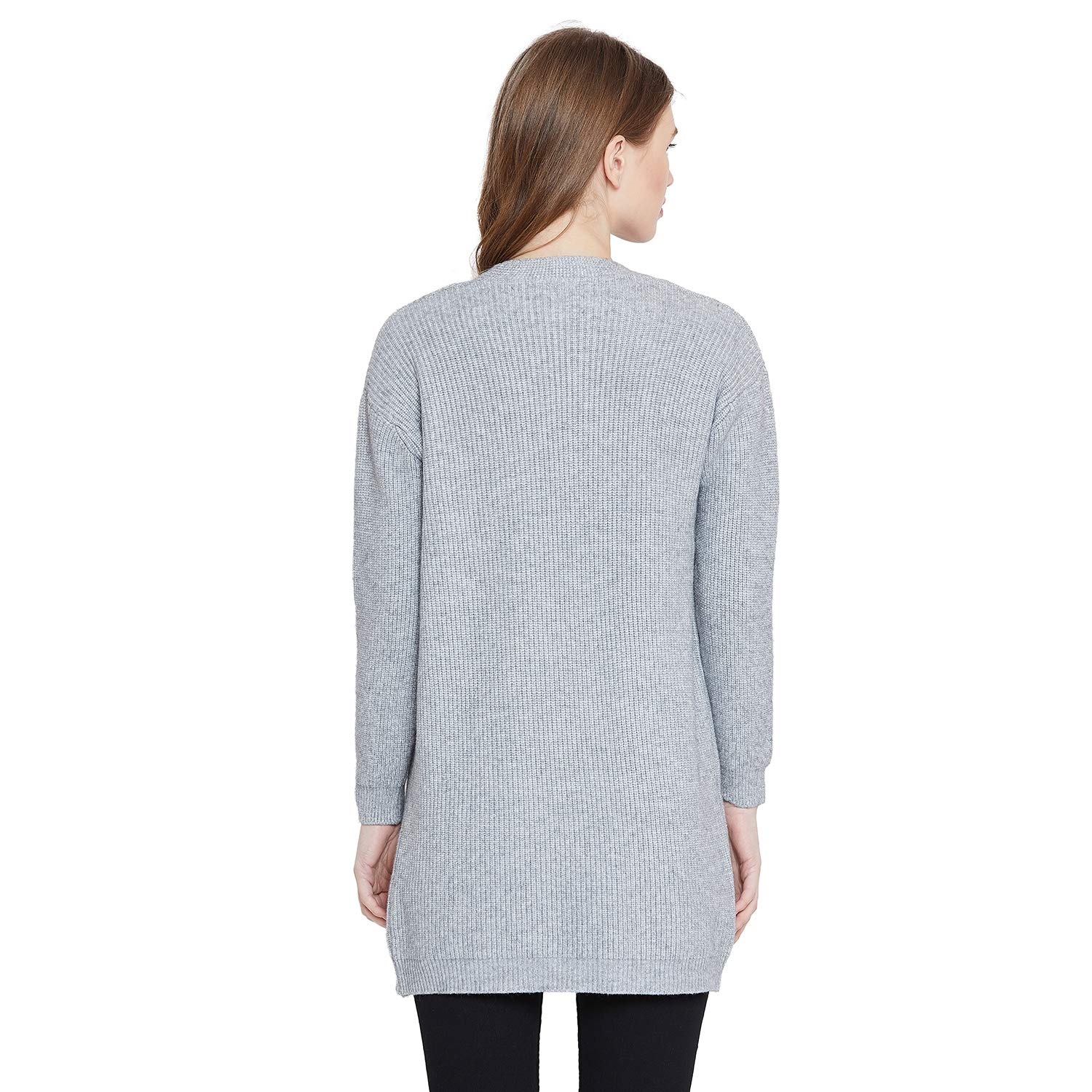 camey women full sleeve woolen top grey