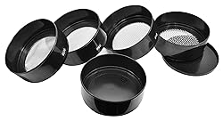 EISCO 6 Piece Stackable Assorted Mesh Sieve Set, 7