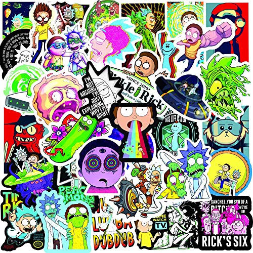 Rick And Morty Stickers 100-Pack - Officially Licensed Vinyl Waterproof Decals