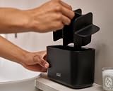 Joseph Joseph Easy-Store Toothbrush Holder Caddy Large Matt Black view 3