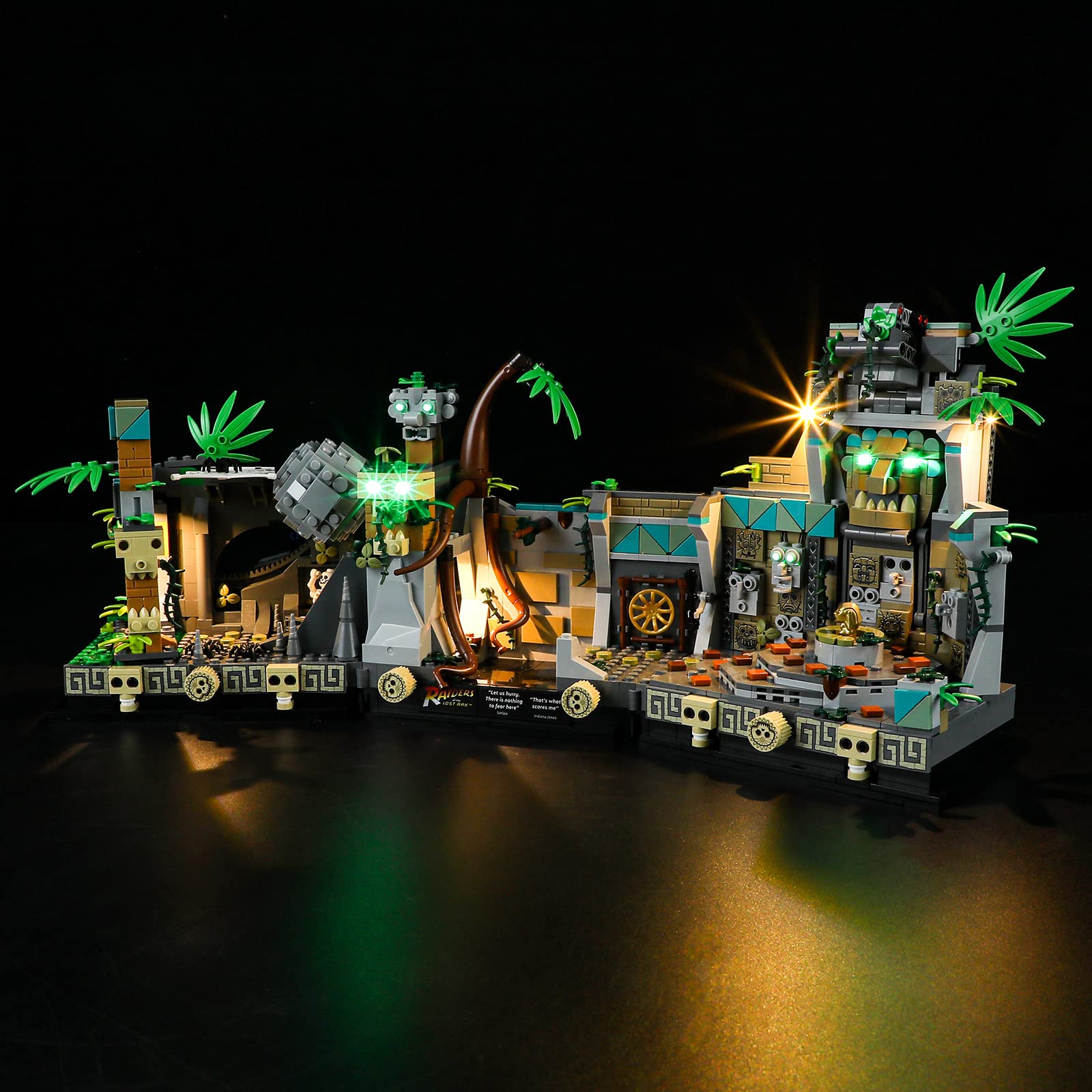 GEAMENT LED Light Kit Compatible with LEGO Temple of the Golden Idol - for Indiana Jones 77015 Model (Building Set Not Included)