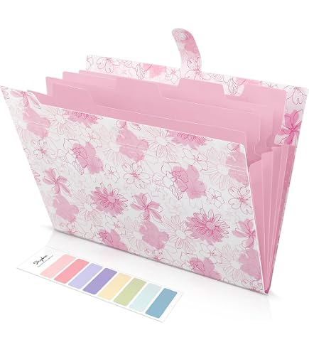 Amazon.com : OTVEE Pink Bows Expanding File Folder with 13 Pockets