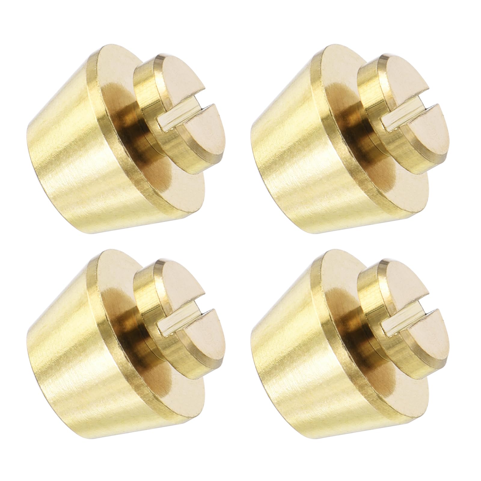 METALLIXITY Screw Back Stud Spike (12x8mm) 4pcs, Flat Head Stud Rivets - for Leather Crafts Purse Bags
