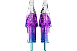 Tattoo Cartridge Needles 20Pcs #10(7RM) Bugpin 0.3mm Round Magnum M-Taper Disposable Cartridges with Membrane EN04B-20-1007RM