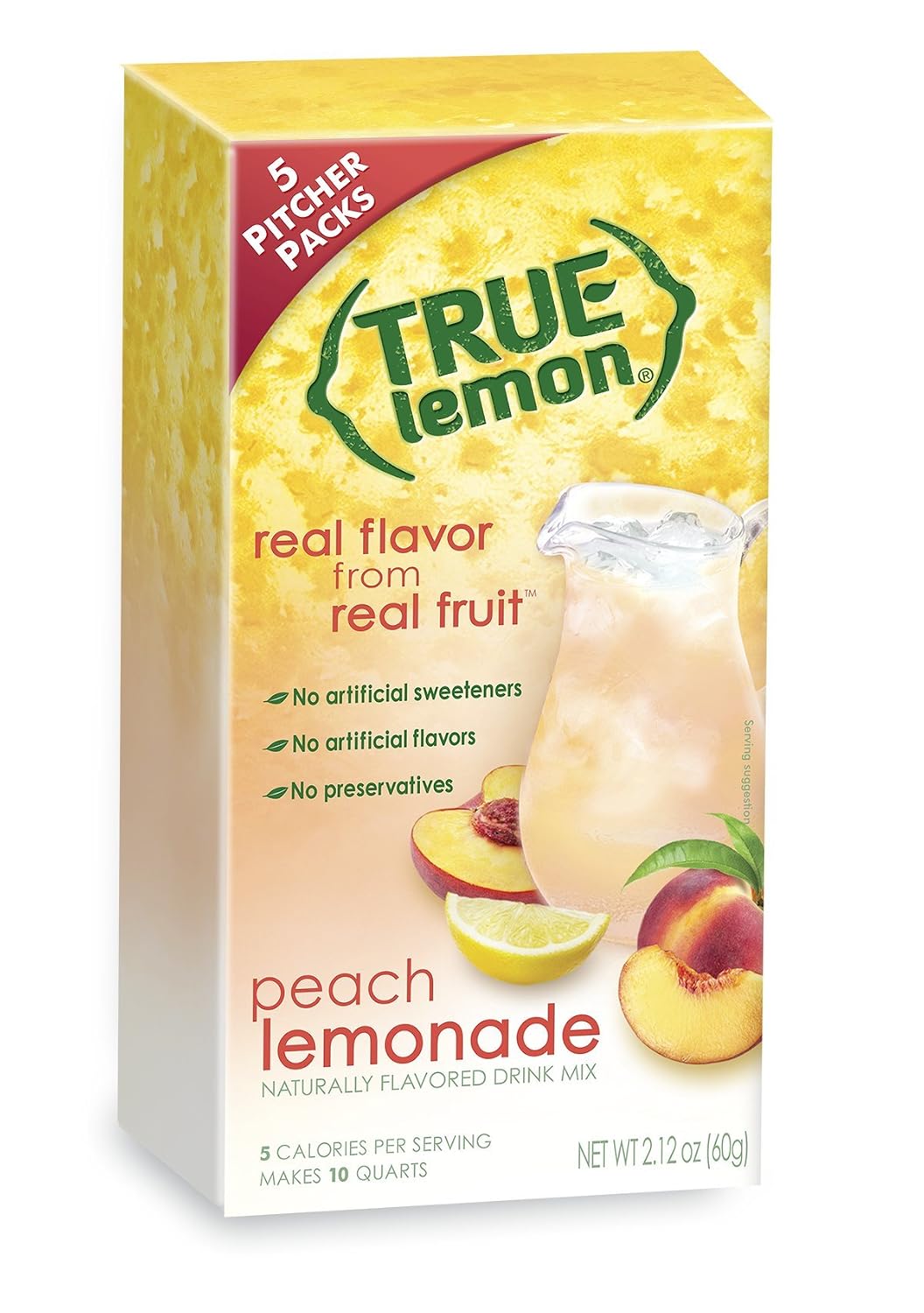 True Lemon drink Mix, Peach lamonade (810979001997)