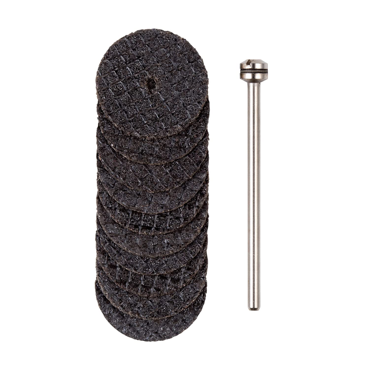 プロクソン 切断砥石 10枚グラスファイバー入 シャフト付 砥石径22mm 厚み1.0mm 軸径2.35mmの商品画像