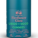 Alchemist Labs Libido Booster for Women | Fireflower Glow Mood and Libido Gummies | HornyGoatWeed Women, Maca Root, Ashwagandha, Organic Saffron Extract, Vitamin B6, B12 Supplement