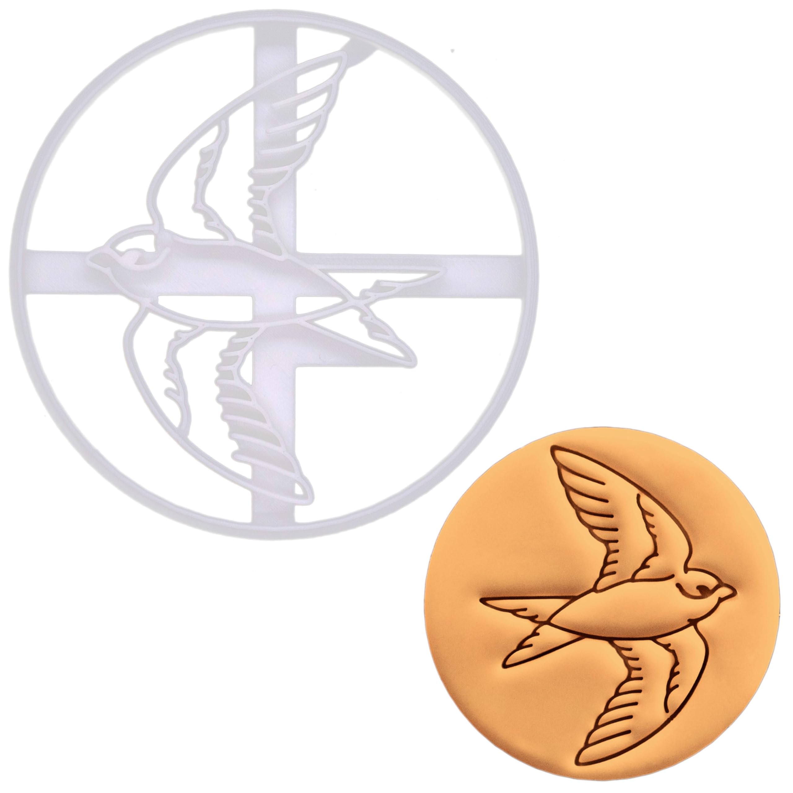 BAKERLOGY House Martin Bird Cookie Cutter - Detailed Biscuit Cutter Design for Baking and Crafts, Ideal on Fondant, Dough, Clay