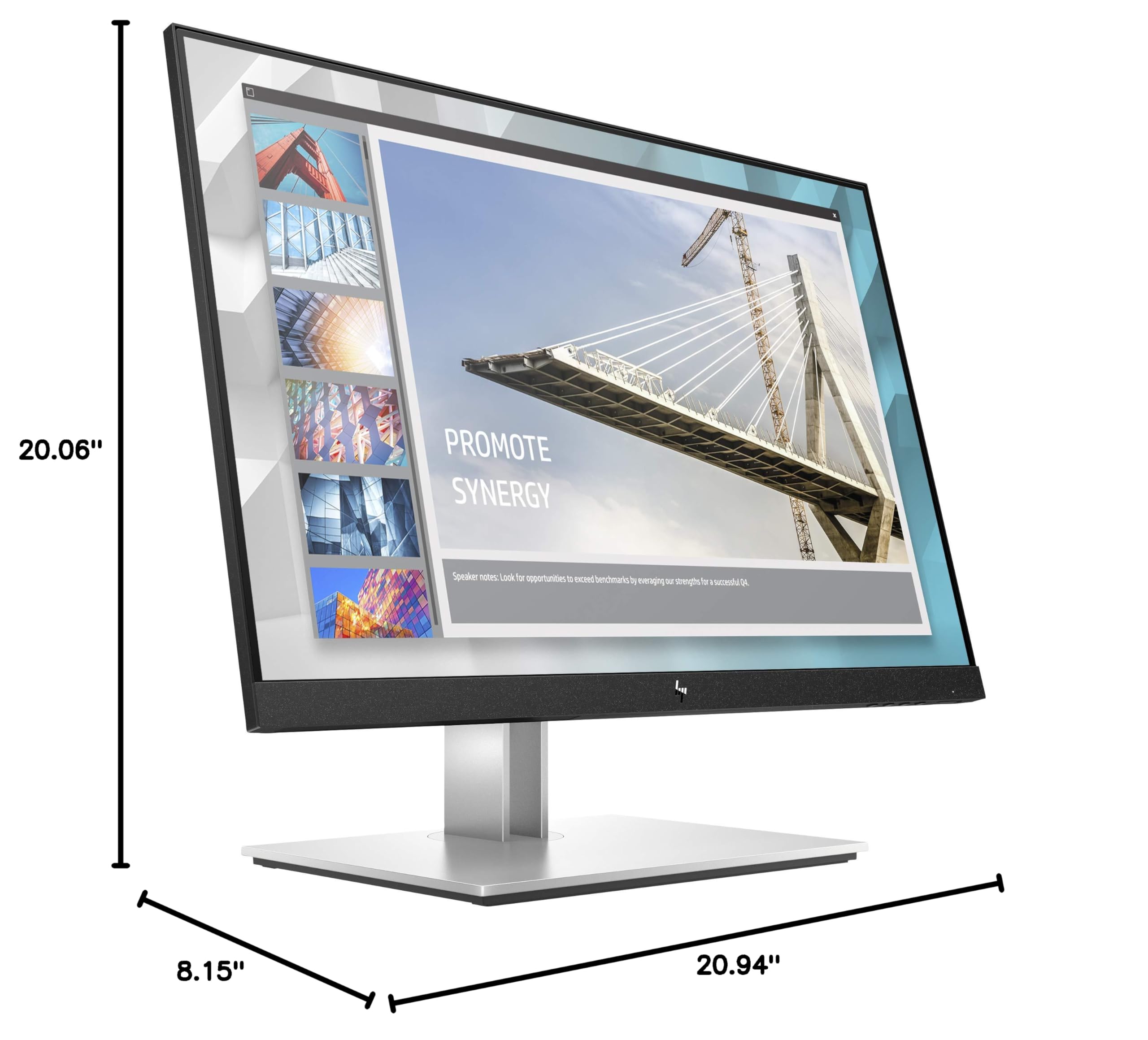 HP E24i G4 24inch IPS WUXGA E-Series E24i G4, 61 cm, W125917111 (E-Series E24i G4, 61 cm (24), 1920 x 1200 Pixels, WUXGA, 5 ms, Black, Silver)