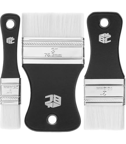 Raphael Mixacryl Pennello Piatto Per Gesso E Acrilico, Misura 20, Setole Sintetiche, Larghezza 1,9 Cm, Facile Da Pulire - 6