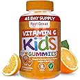 Kids Vitamin C Gummies Chewable for Immune Defense | Plant-Based, Gluten Free | Vegan | 250 mg per Serving | 90 Gummies | Vitamins for Kids by Feel Great Vitamin Co.