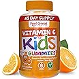 Feel Great Vitamin C Gummies for Kids | Chewable Orange Flavored Gluten Free & Vegetarian Gummies| Immune Support for Kids | 